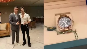 Luan Santana ganha rolex de Cristiano Ronaldo avaliado em R$ 432 mil
