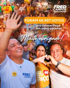 Fred Campos conquista vitória histórica e é eleito prefeito de Paço do Lumiar